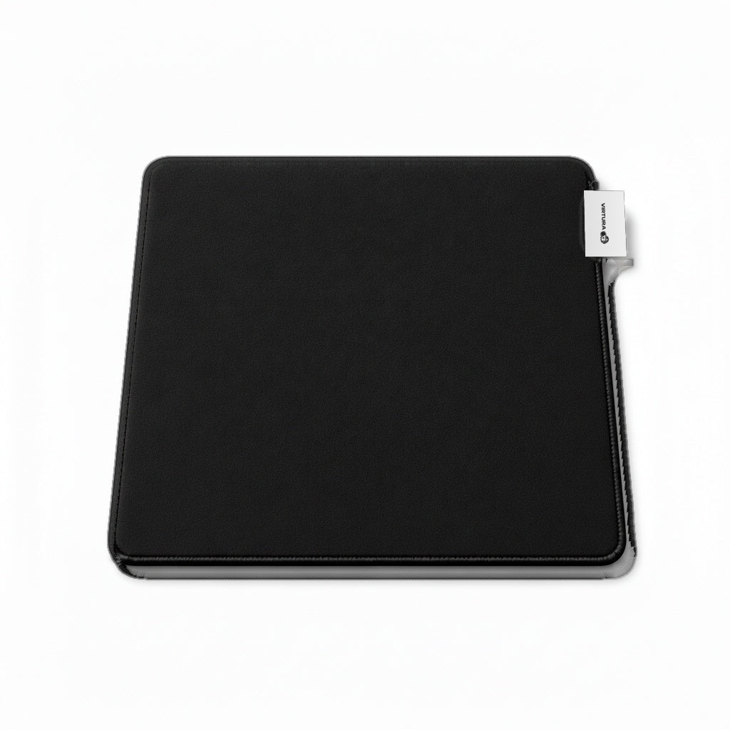 XS Mousepad Black Edtion - transparent edges, white label