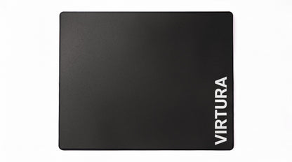 V-BLACK glass mousepad - top view