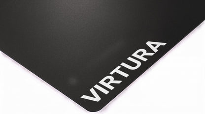 V-BLACK glass mousepad - corner close-up