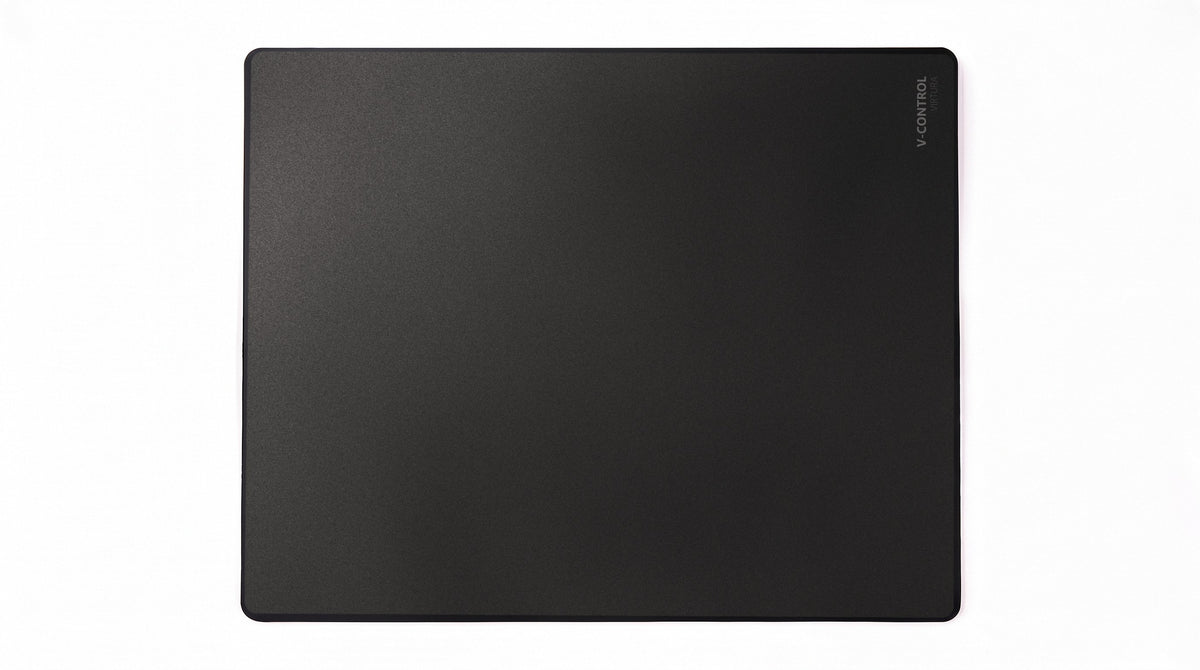 V-CONTROL V1 (BLACK) – staklena podloga za miša – pogled odozgo