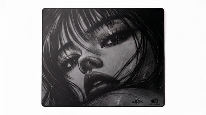 V-Q ANIME (LIMITED) – staklena podloga za miša – pogled odozgo