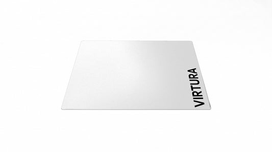 V-WHITE – tapet mausi prej xhami – pamje nga përpara