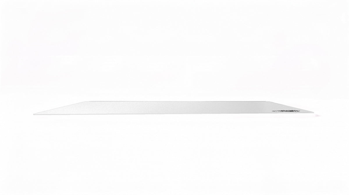 V-WHITE V-2 – tapis de souris en verre – vue de profil